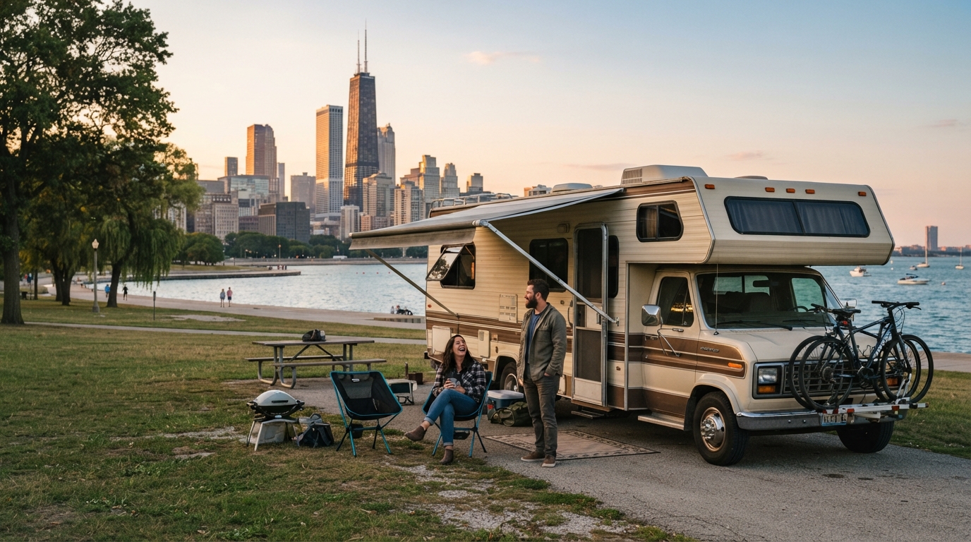 Chicago Roundtrip - incl. Lake Shore Drive — Chicago RV road trip landscape