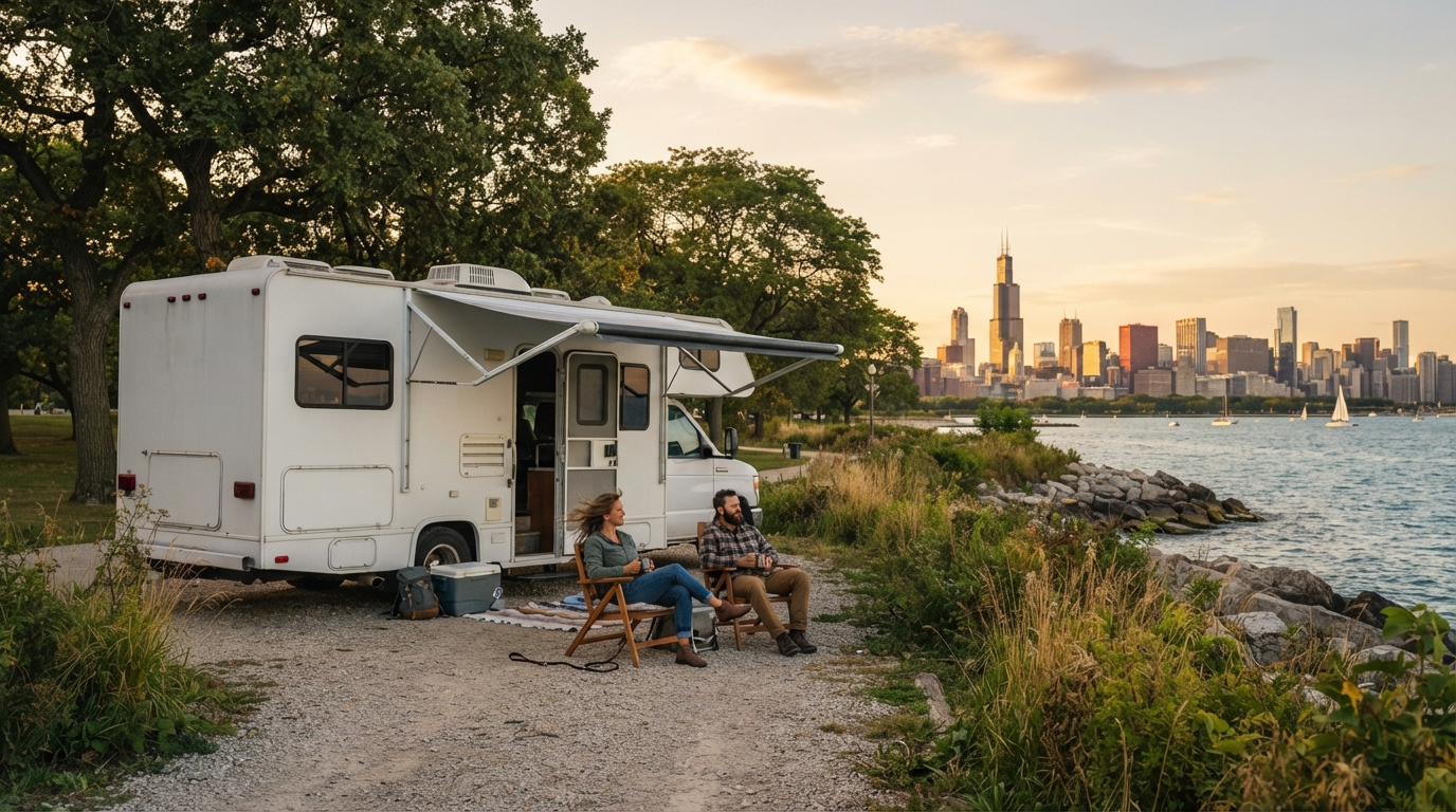 Chicago to Miami - Explore America east coast — Chicago RV road trip landscape