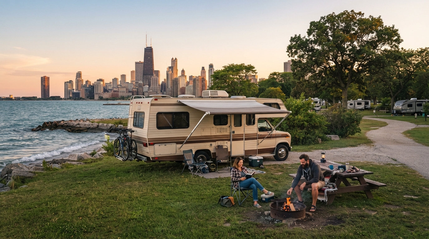 Chicago to Denver - Sunset Routes and Mountain Roots — Chicago RV road trip landscape