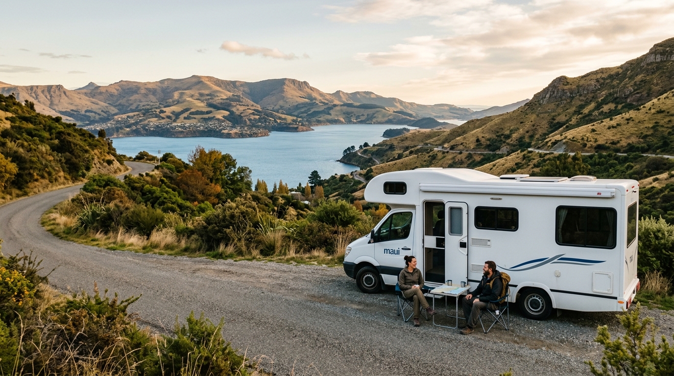 Christchurch  Roundtrip - South Island Winter Wonders: RV Road Trip Through New Zealand’s Ski and Spring Highlights — Christchurch RV road trip landscape