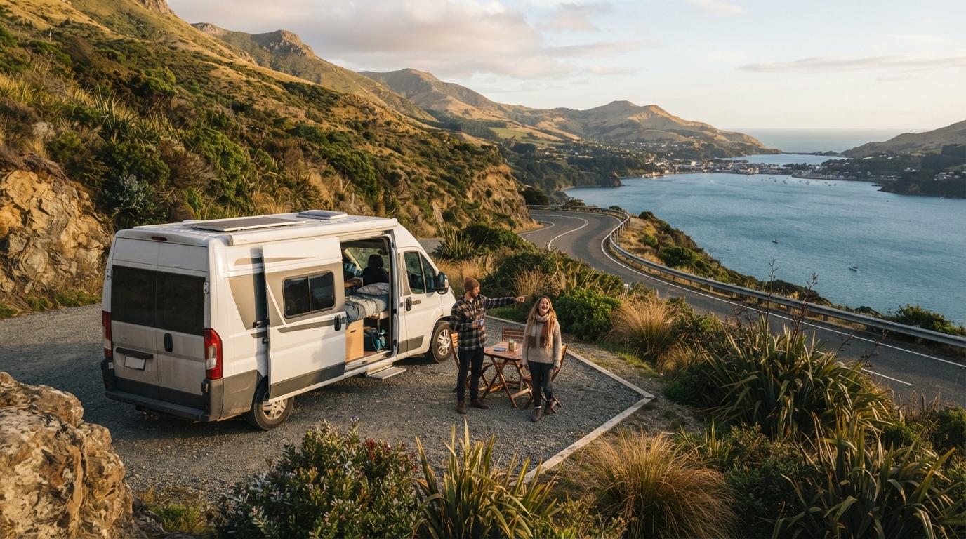 Christchurch to Auckland - The Ultimate Kiwi Road Trip: Mountains, Moors & Movie Sets — Christchurch RV road trip landscape