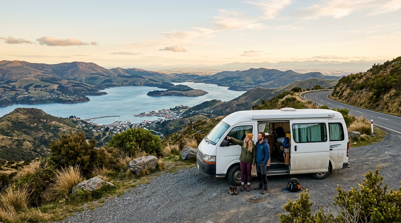 Christchurch  Roundtrip - South Island Winter Wonders: RV Road Trip Through New Zealand’s Ski and Spring Highlights — Christchurch scenic landscape