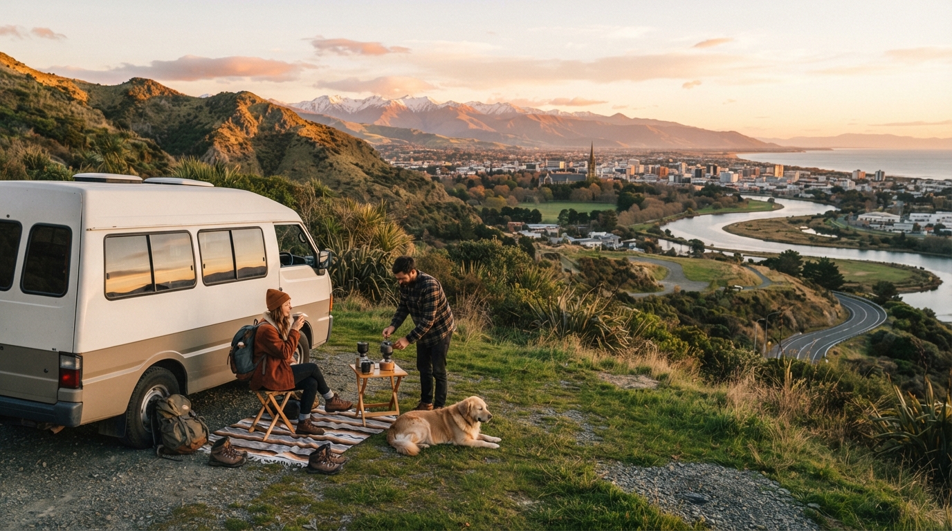 Christchurch Roundtrip - South Island Winter Wonders: RV Road Trip Through New Zealand’s Ski and Spring Highlights — Christchurch scenic landscape
