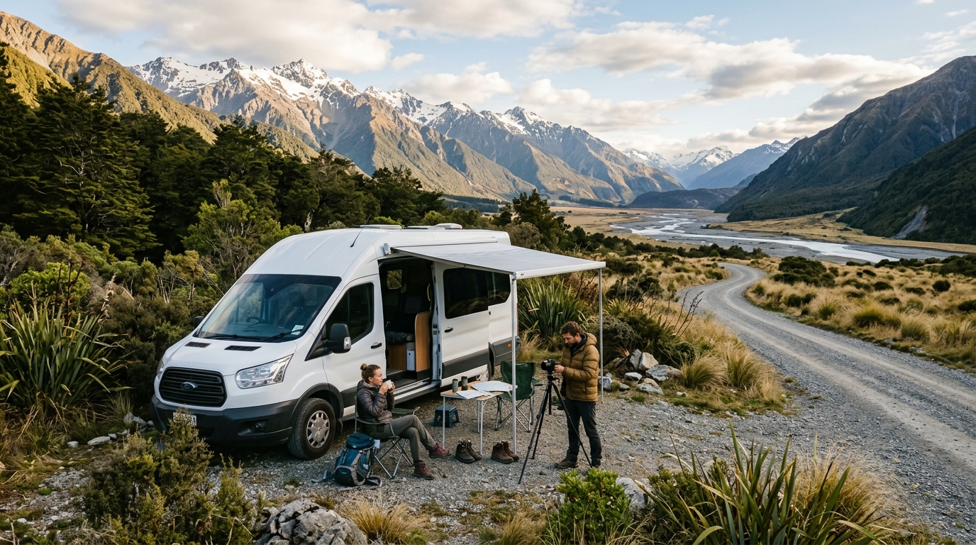 Christchurch  Roundtrip - South Island Winter Wonders: RV Road Trip Through New Zealand’s Ski and Spring Highlights — national park landscape