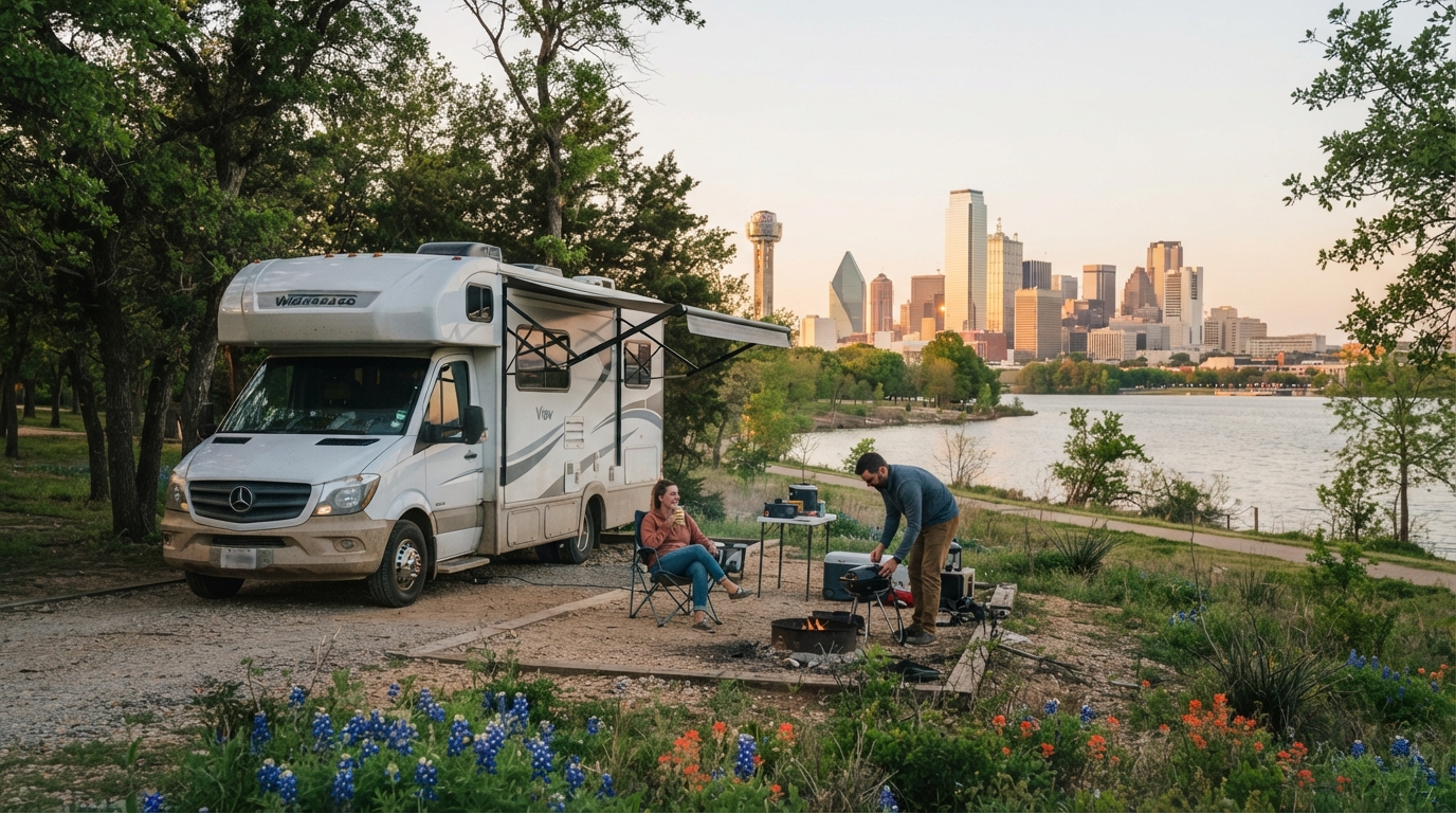 Dallas to Nashville - Thermal Springs and Studio Sessions — Dallas RV road trip landscape