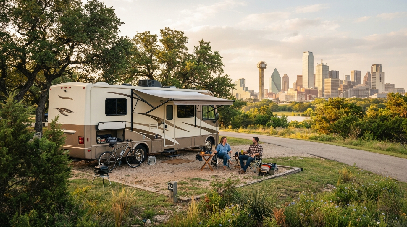 Dallas to Tampa - Bayous Beaches and Crystal Springs The Ultimate Gulf RV Trek — Dallas RV road trip landscape