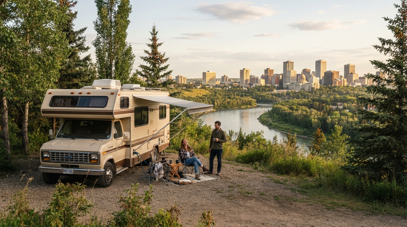 Edmonton Roundtrip - Rockies Mountains — Edmonton scenic landscape