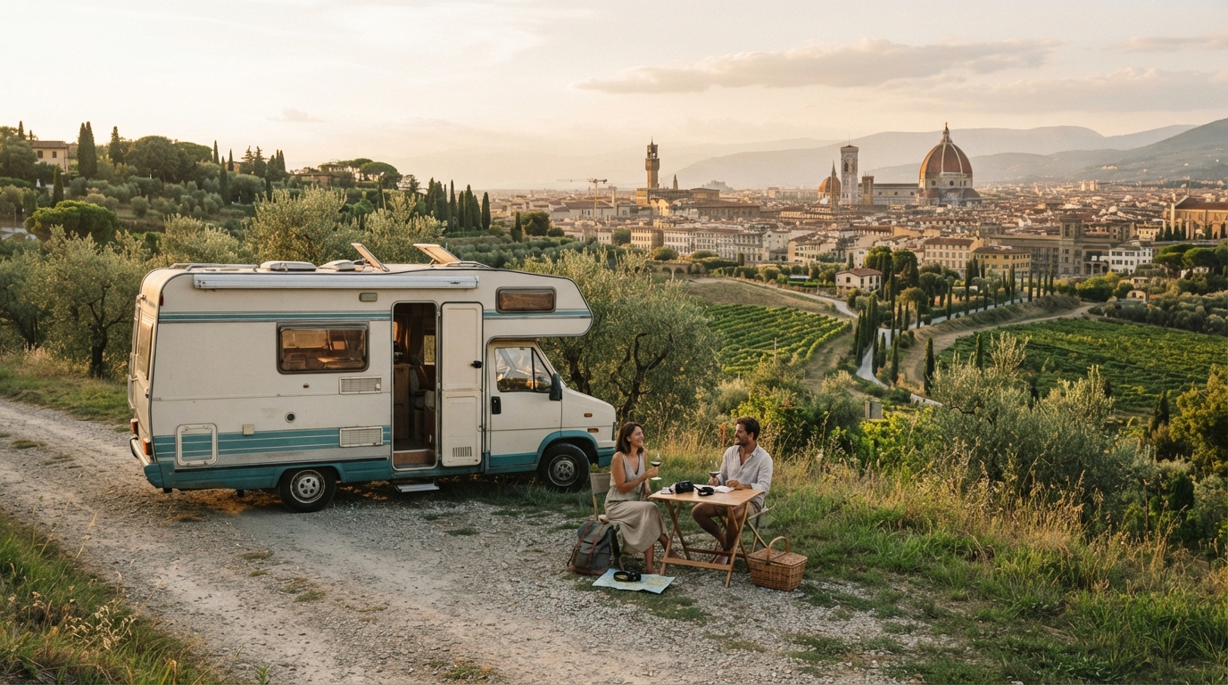 Florence Round Trip - Tuscan Valleys and the Riviera — Firenze RV road trip landscape