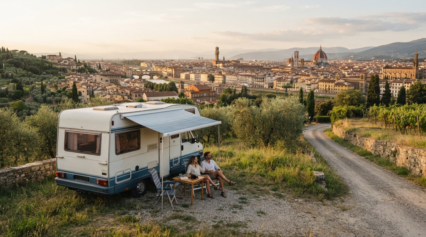Florence RoundTrip - Rolling Hills and Adriatic Shores — Firenze RV road trip landscape
