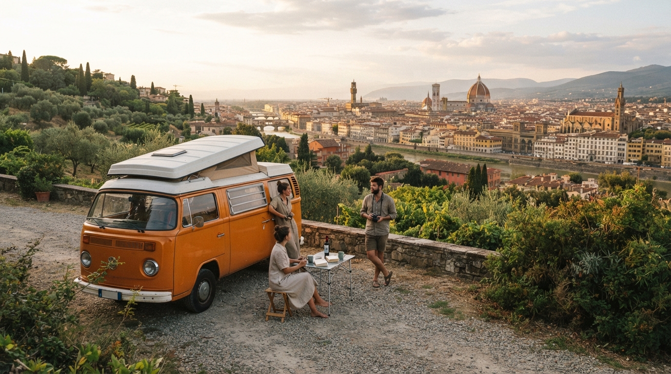Florence Round Trip - Tuscan Valleys and the Riviera — Firenze scenic landscape