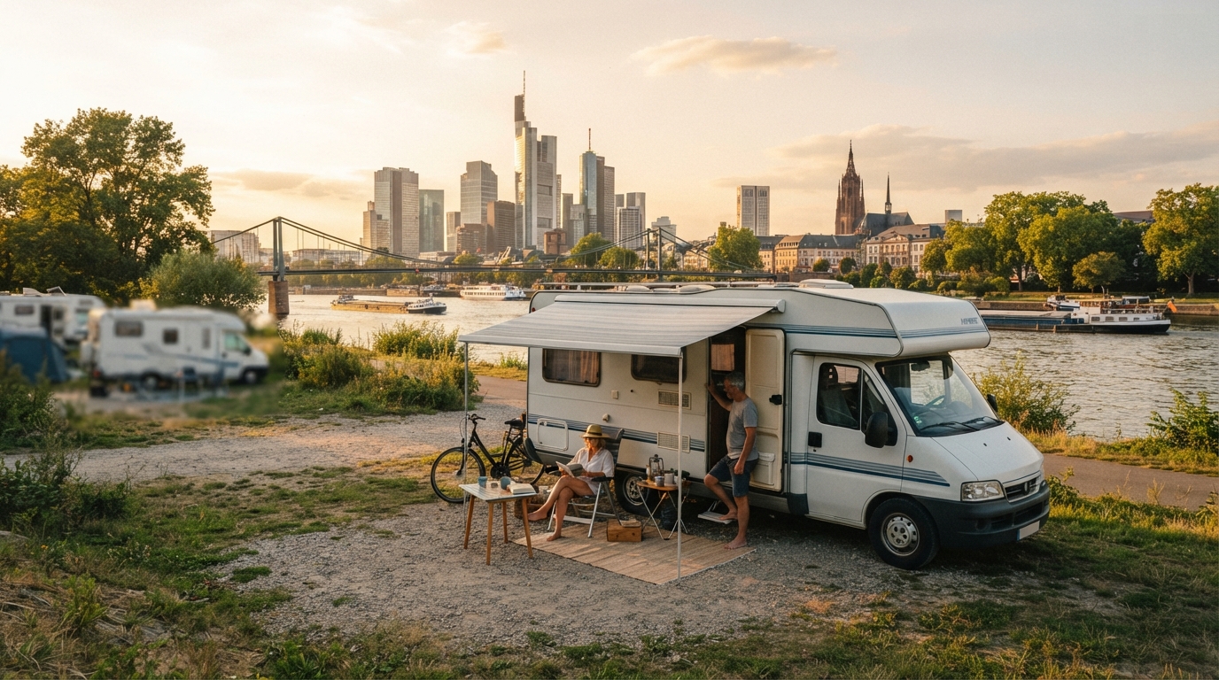 Frankfurt Round Trip - The Heart of Germany — campground with a motorhome