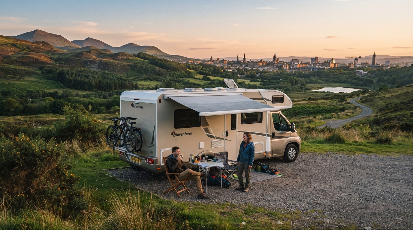 Glasgow Roundtrip - Heading south — Glasgow RV road trip landscape