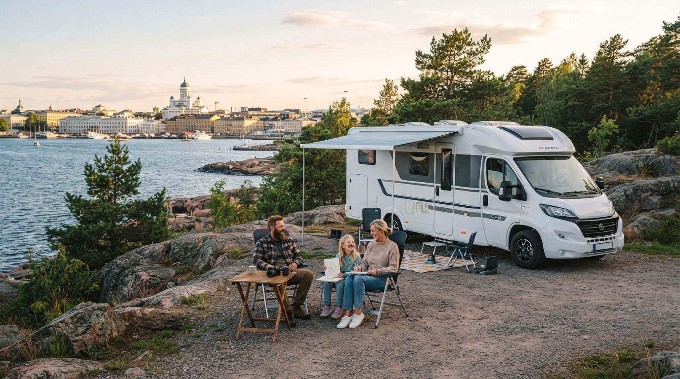 Helsinki Round trip - Huskies, Castles, and Amethyst Trails — Helsinki RV road trip landscape