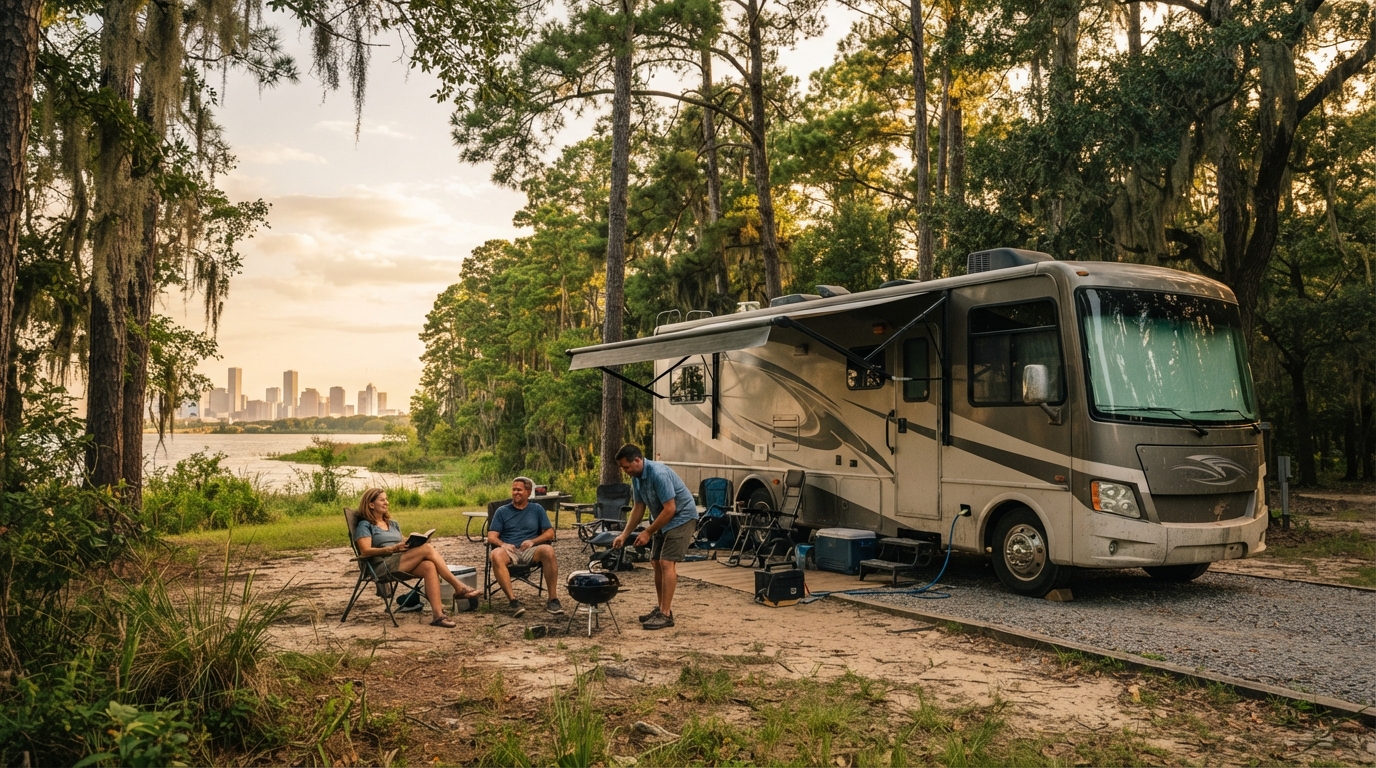 Houston to Minneapolis - Along the Mississippi — Houston RV road trip landscape