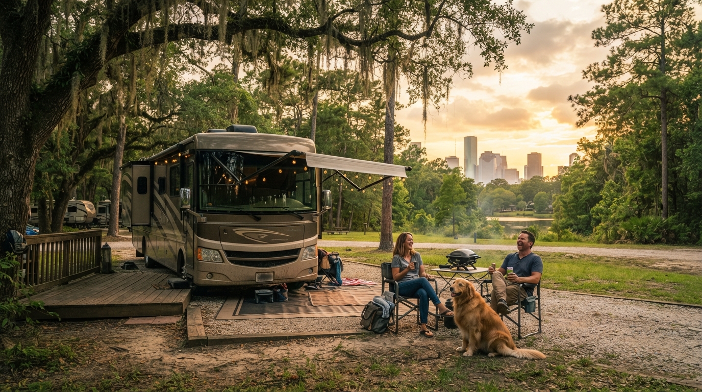 Houston Roundtrip - Texas and Louisiana — Houston RV road trip landscape