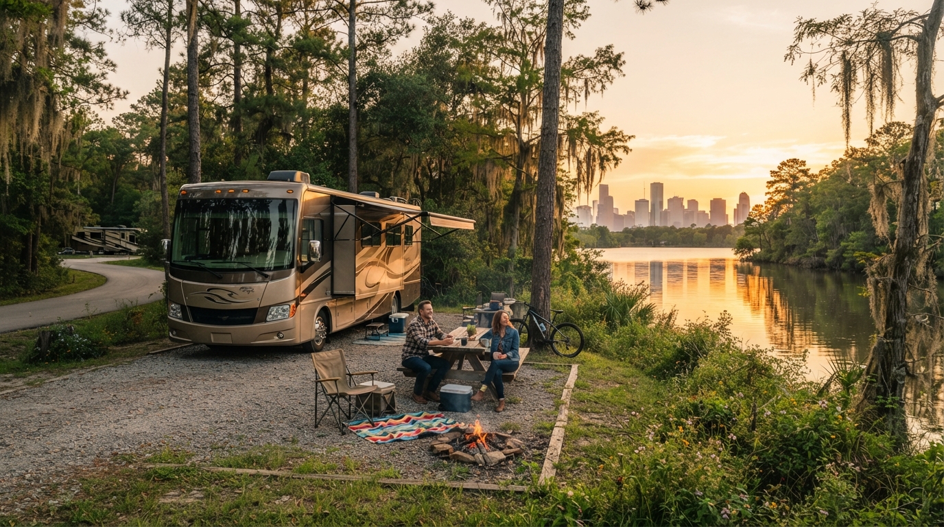 Houston to Boston — Houston RV road trip landscape