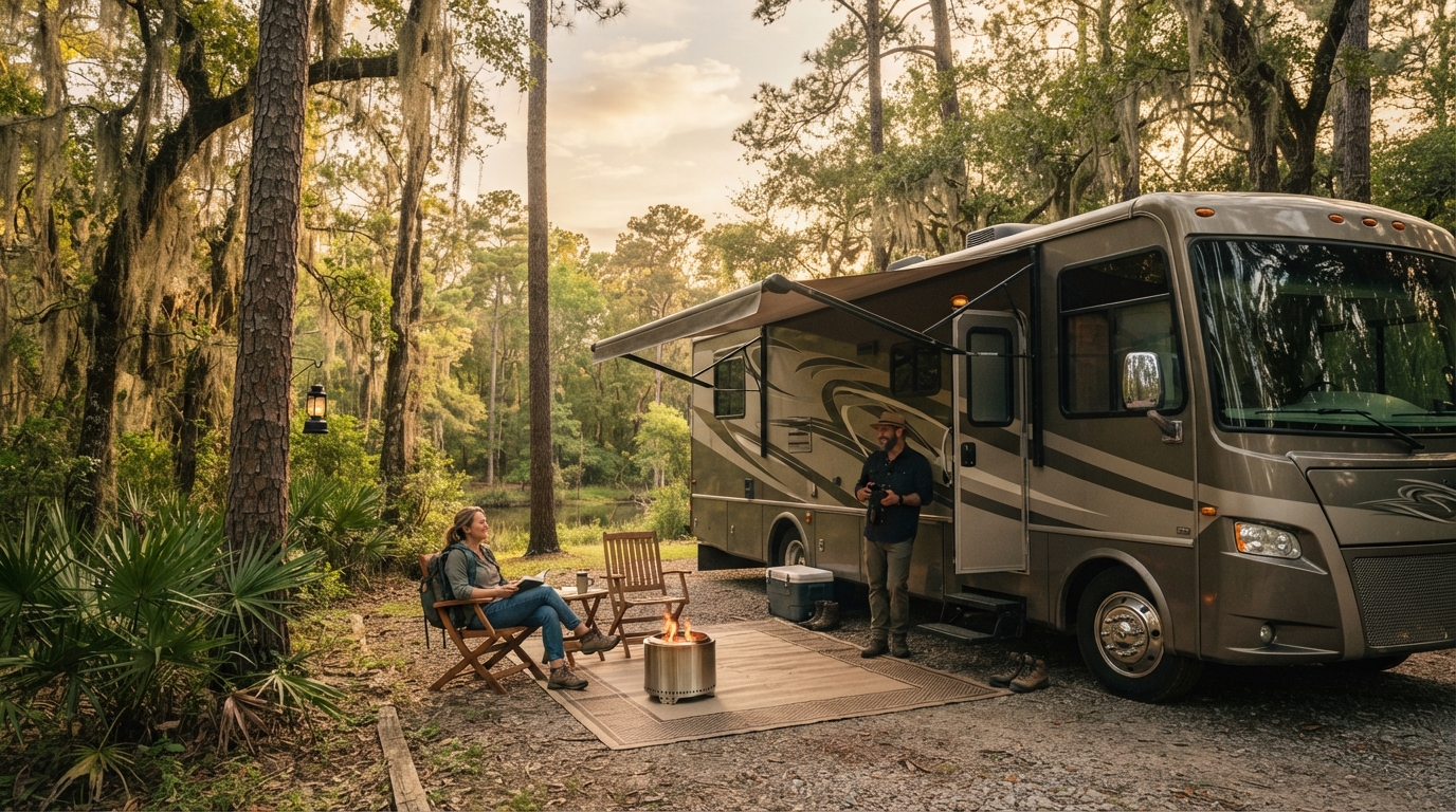 Houston to San Francisco- including Grand Canyon and Yosemite — campground with a motorhome