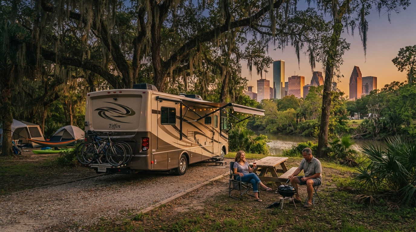Houston to San Francisco- including Grand Canyon and Yosemite — campground with a motorhome