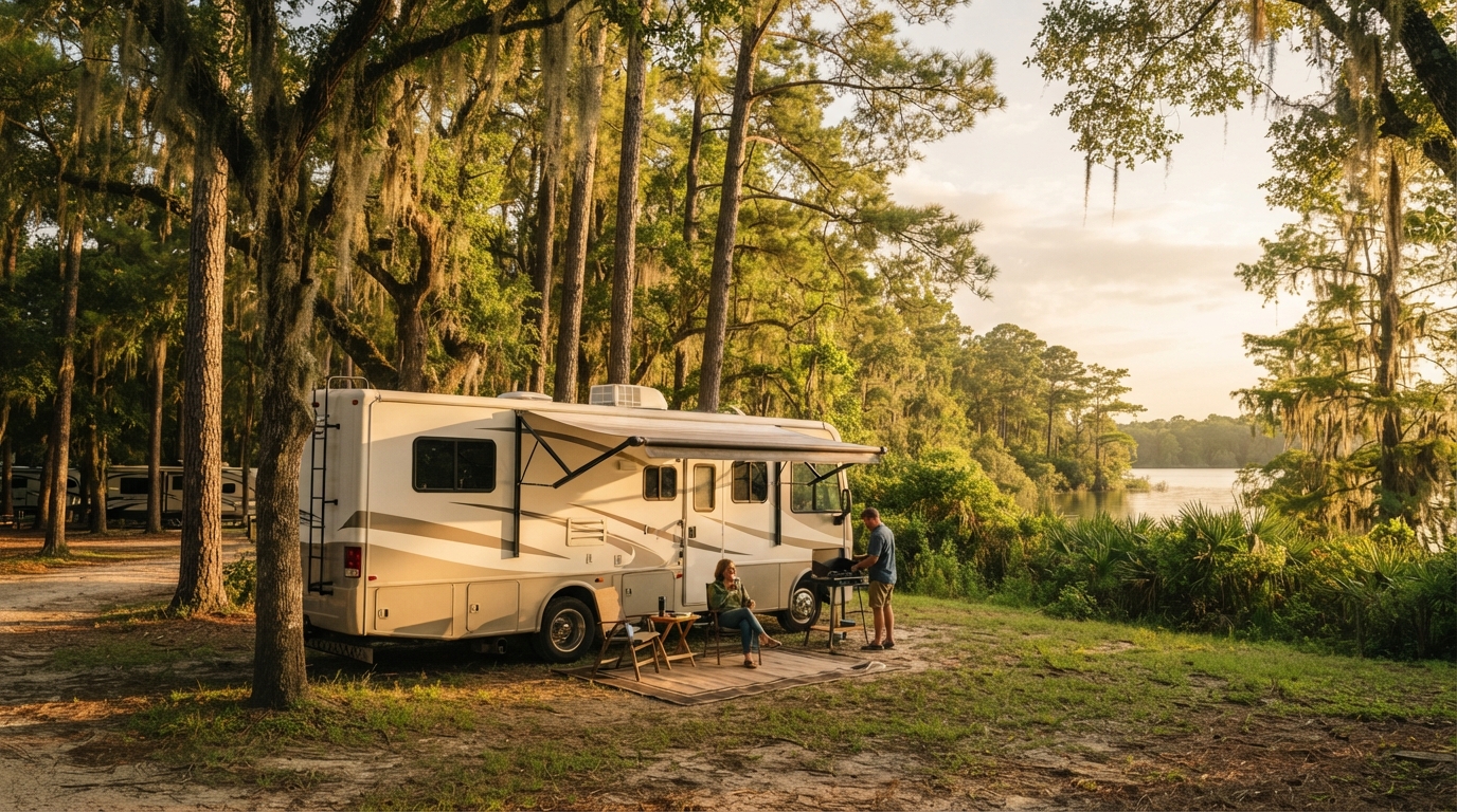 Houston to Tampa — Orlando travel scenery