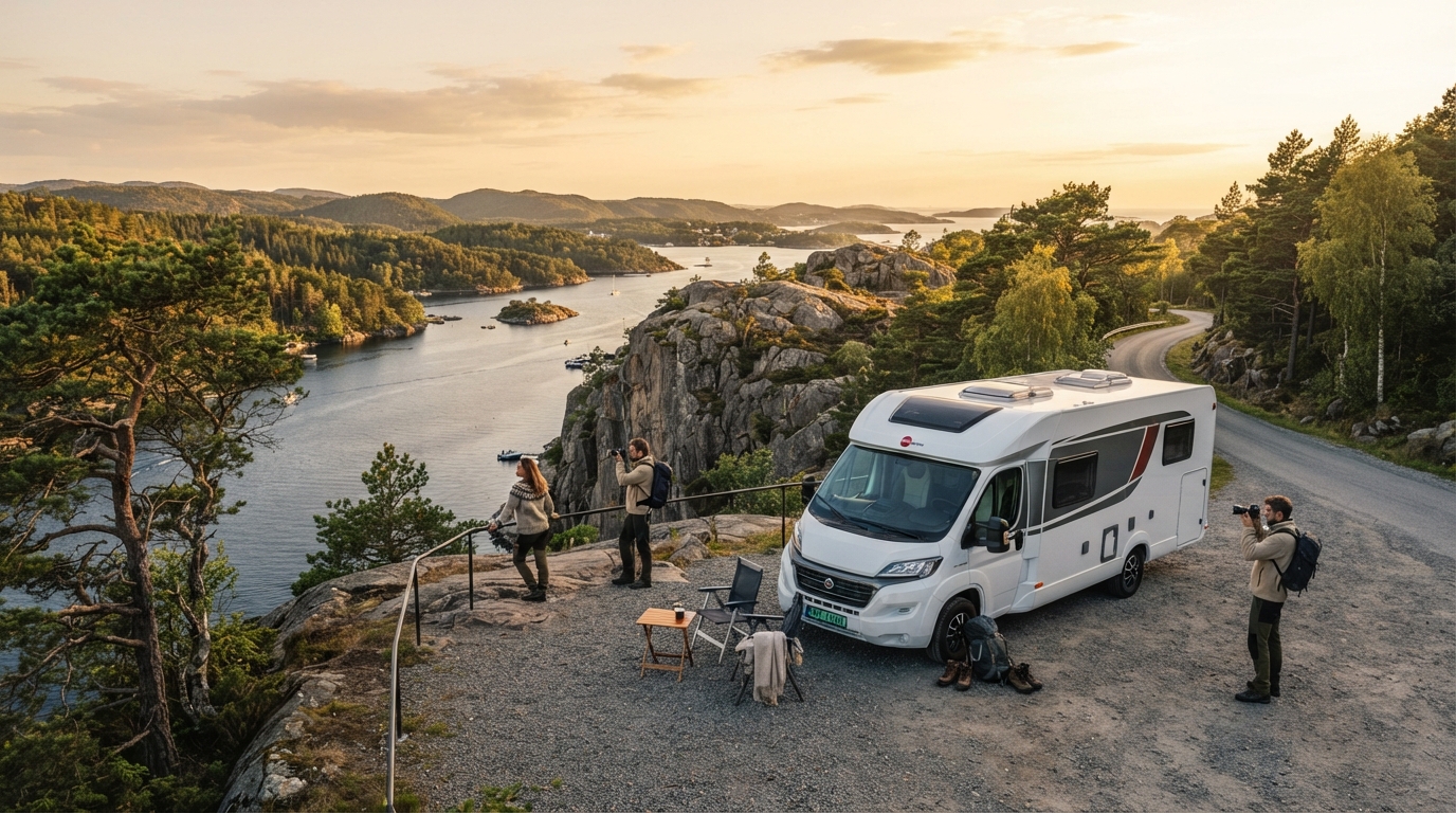 Kristiansand Round trip - Norway’s Wonders on Wheels: Fjords and More — Kristiansand RV road trip landscape