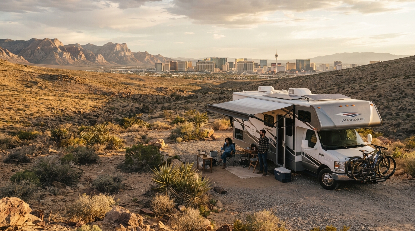 Las Vegas to Houston — Las Vegas RV road trip landscape