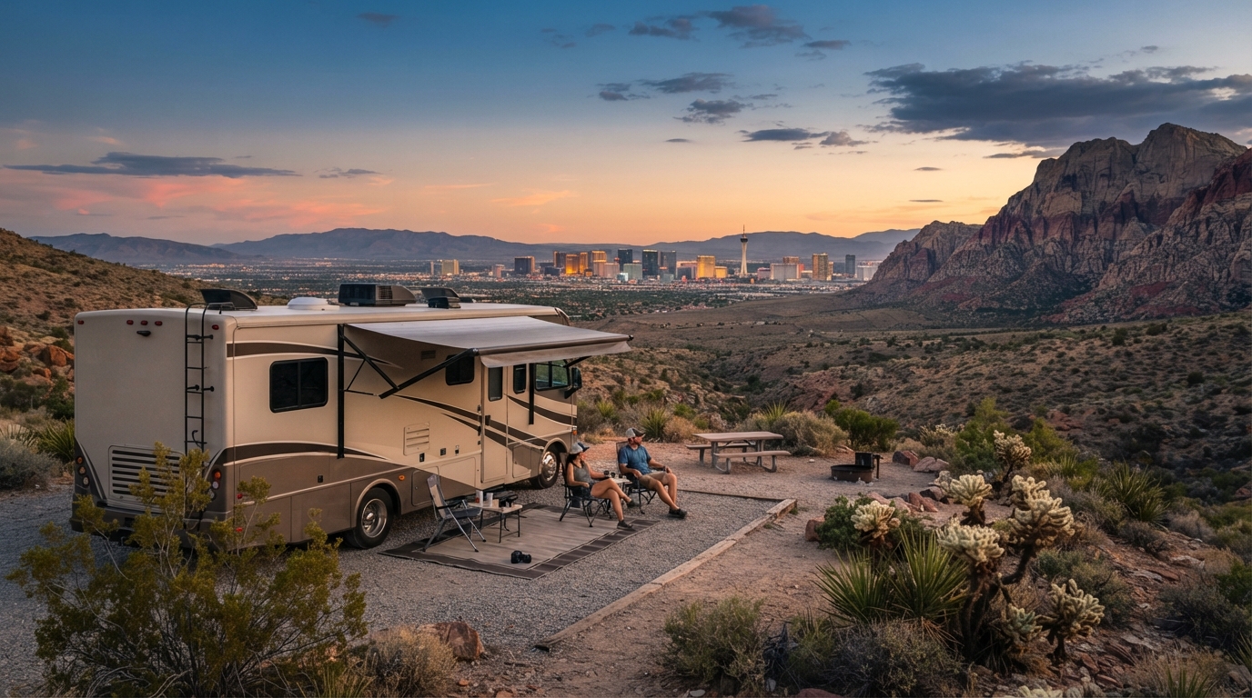 Las Vegas to San Francisco — Las Vegas RV road trip landscape