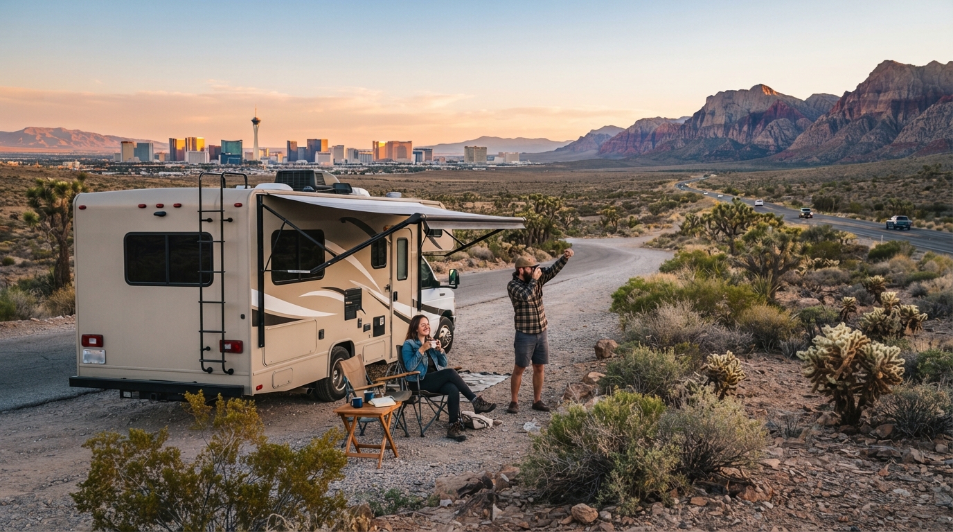 Las Vegas to Chicago — Las Vegas RV road trip landscape