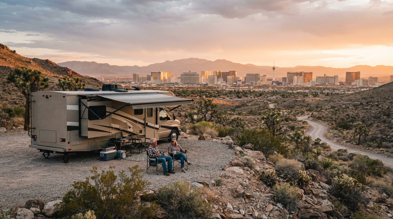 Las Vegas to Austin — Las Vegas RV road trip landscape