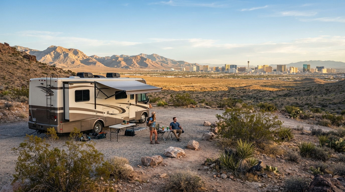Las Vegas Round Trip - Southwest Sojourn: Nature and Nostalgia — Las Vegas RV road trip landscape