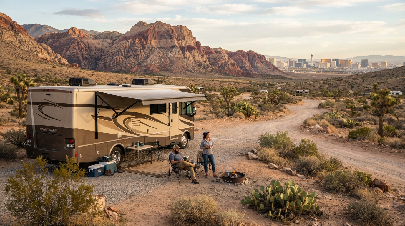 Las Vegas to New York — Las Vegas RV road trip landscape
