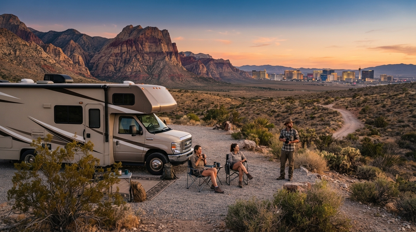 Las Vegas Round Trip - Heading North - Desert to Peaks — Las Vegas scenic landscape