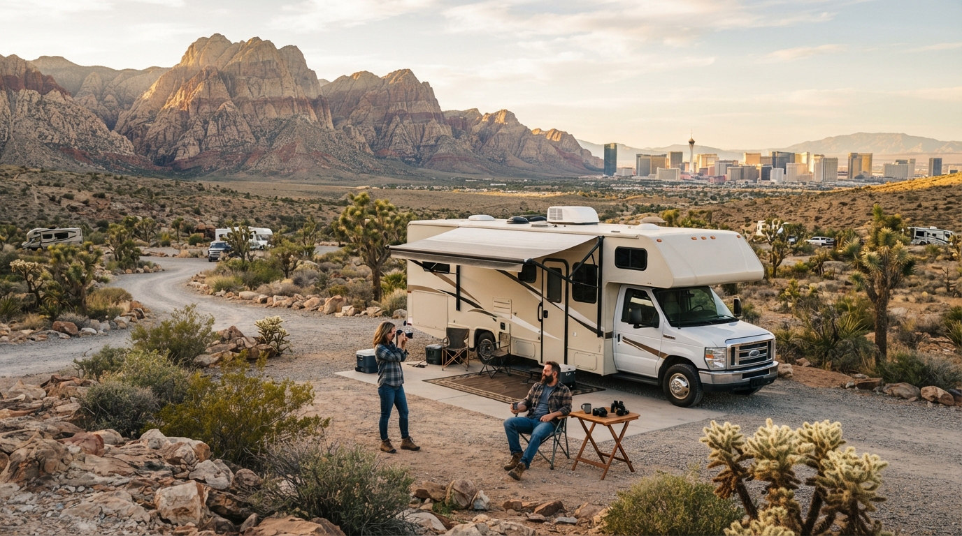 Las Vegas Round Trip - North - Desert Discoveries: Las Vegas to Scenic Wonders — Las Vegas scenic landscape
