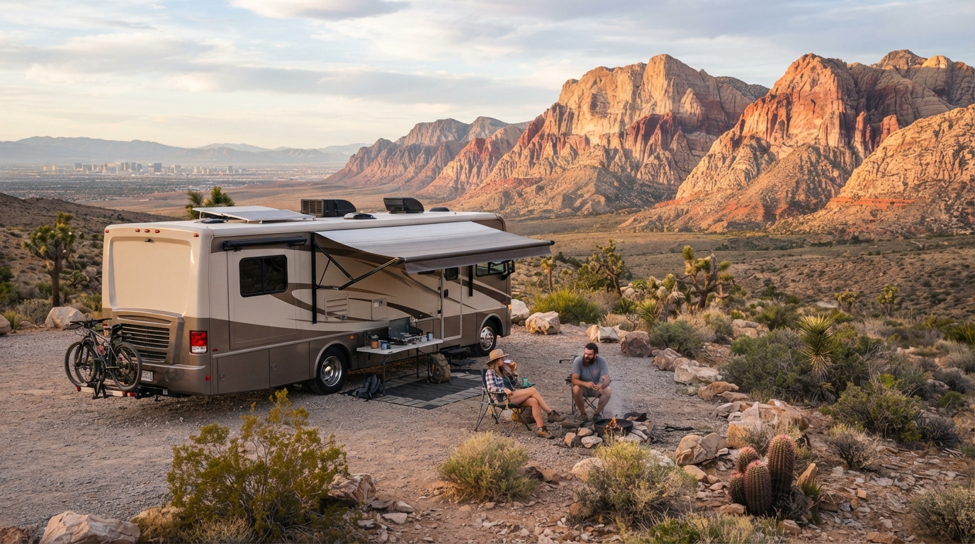 Las Vegas Round Trip - Journey through the Arid Beauty: Vegas to the Wild — Las Vegas scenic landscape