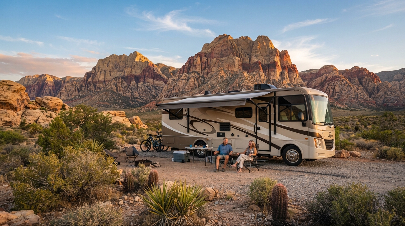 Las Vegas to Charlotte — national park landscape