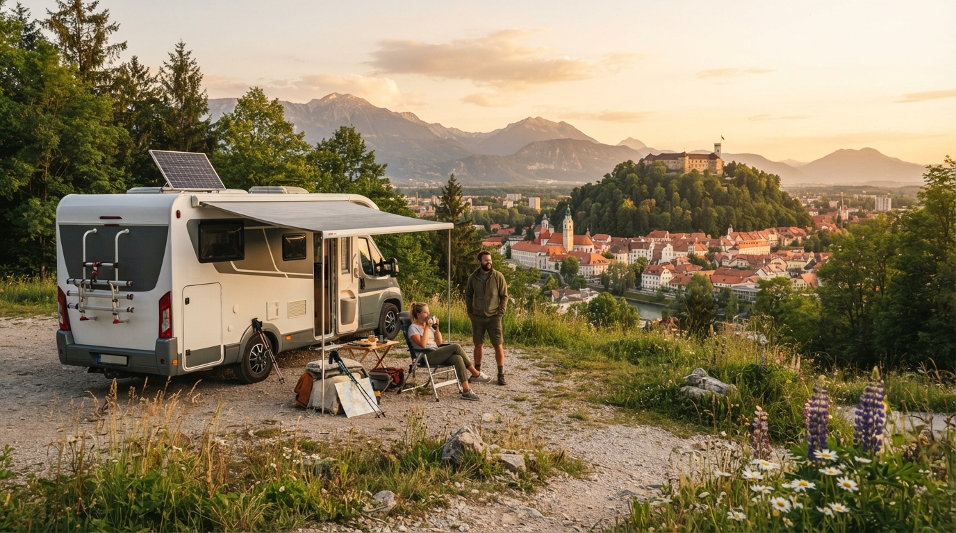Ljubljana Roundtrip - Adriatic sea Round -> Slovenia, Croatia & Italy — Ljubljana scenic landscape