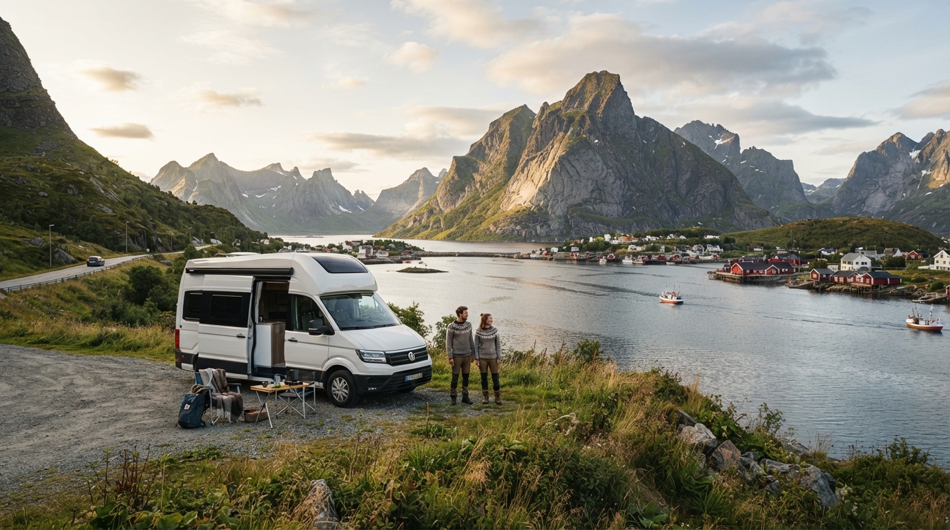 Lofoten Round trip - The Northern Fjords & Viking Trails Road Trip — Lofoten scenic landscape