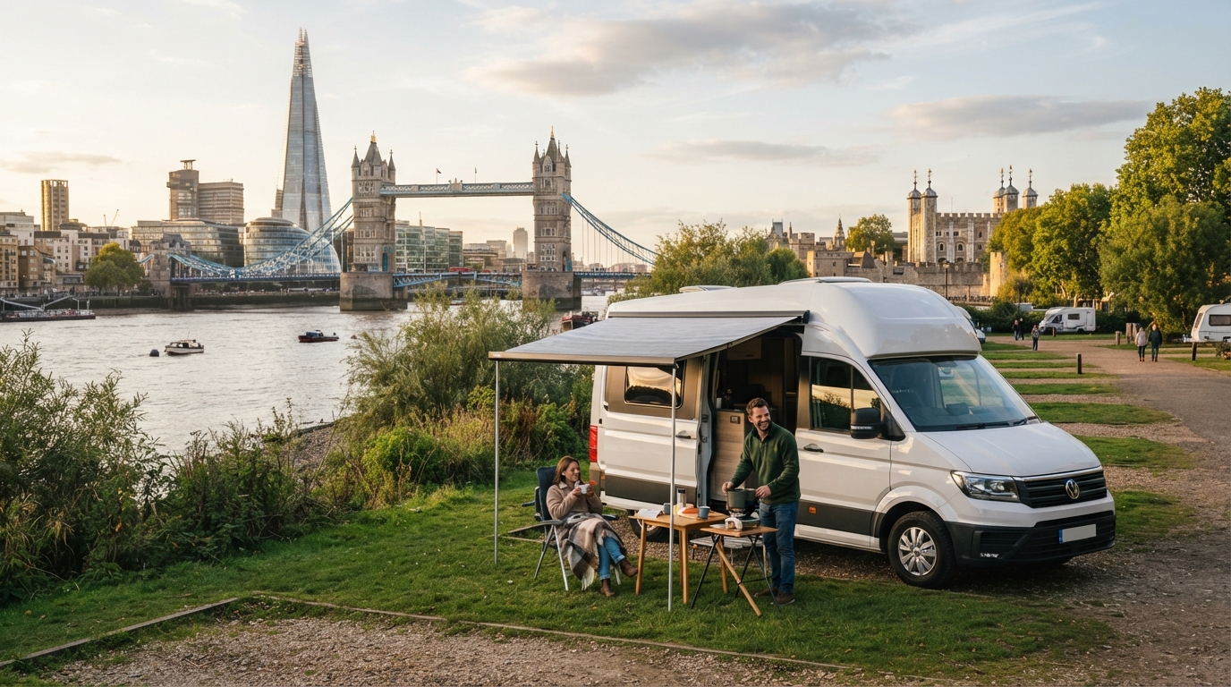 London Round Trip -  Christmas markets — London RV road trip landscape