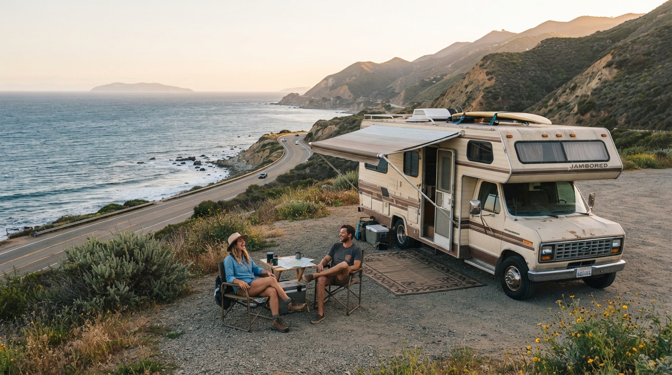 Los Angeles to San Francisco - Road No. 1 — Los Angeles RV road trip landscape