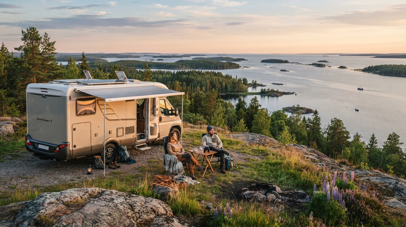 Luleå Round trip - Northern Lights & Husky Trails: A Camper Journey — Luleå scenic landscape