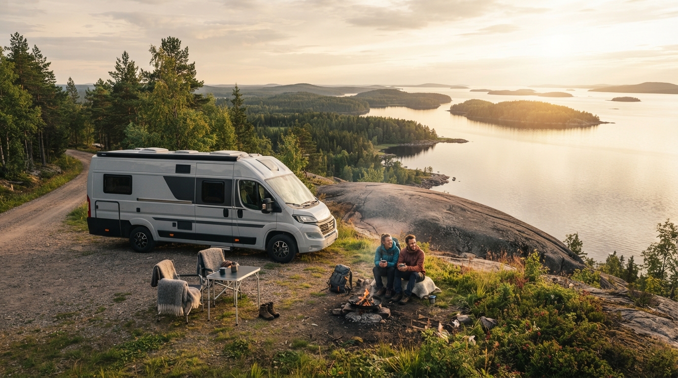 Luleå Round trip - Northern Lights & Husky Trails: A Camper Journey — national park landscape