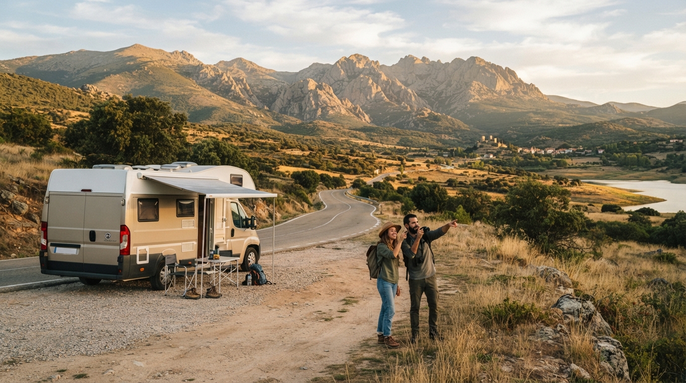 Madrid to Barcelona - including the Basque Country and the Pyrenees — Madrid RV road trip landscape