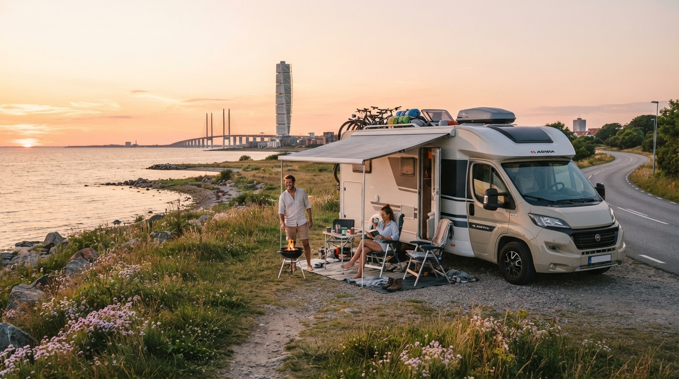 Malmo Round trip - Heritage and Horizons Motorhome Tour — Malmö RV road trip landscape