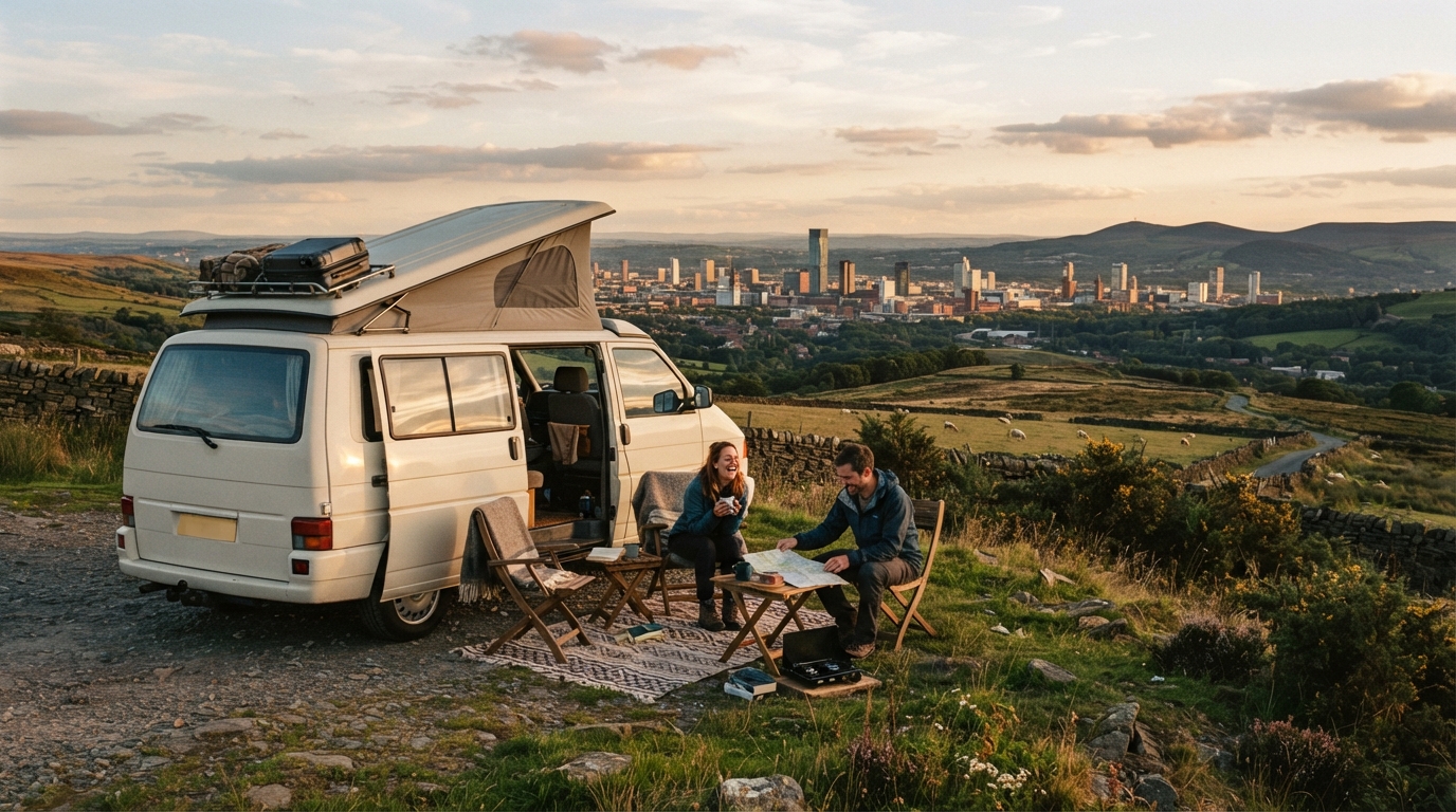 Manchester Roundtrip - Heading North — Manchester scenic landscape
