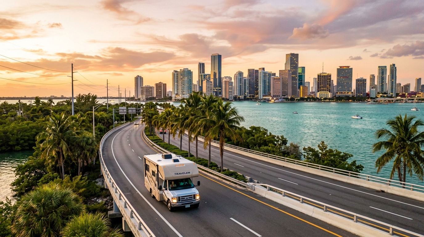 Miami to San Francisco — Miami RV road trip landscape