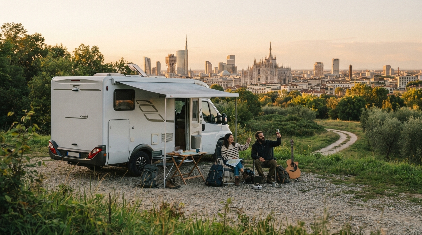 Milano Round Trip - Lake Garda and Limestone Spires — Milan RV road trip landscape