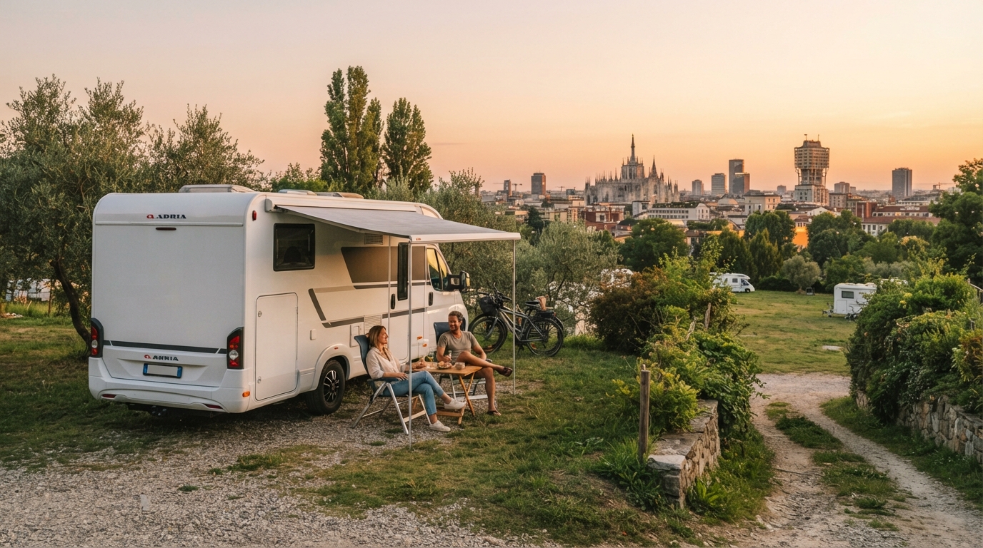 Milano Roundtrip - East - Garda lakes — Milan RV road trip landscape