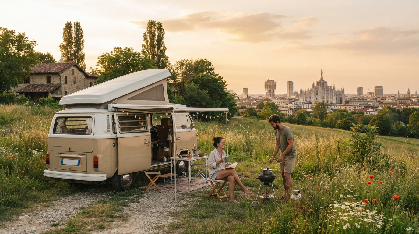 Milano Roundtrip -  Black Forest and Swiss Peaks — Milan scenic landscape