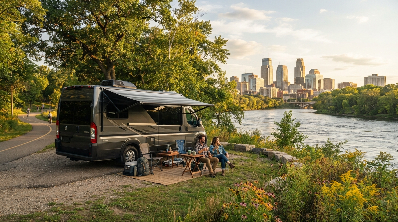 Minneapolis roundtrip - A Grand Journey Through America's Heartland — Minneapolis RV road trip landscape