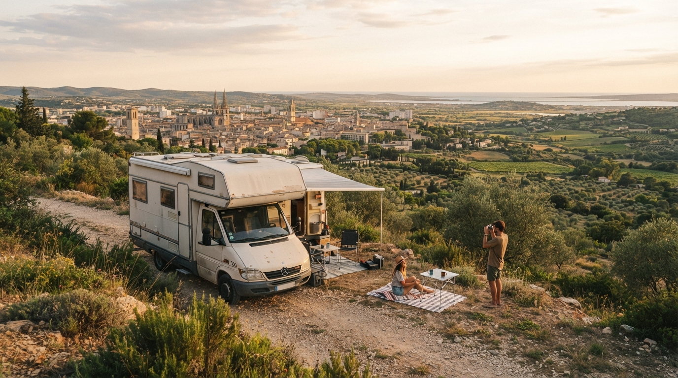 Montpellier - Coastal Charms & Countryside Chronicles — Montpellier RV road trip landscape