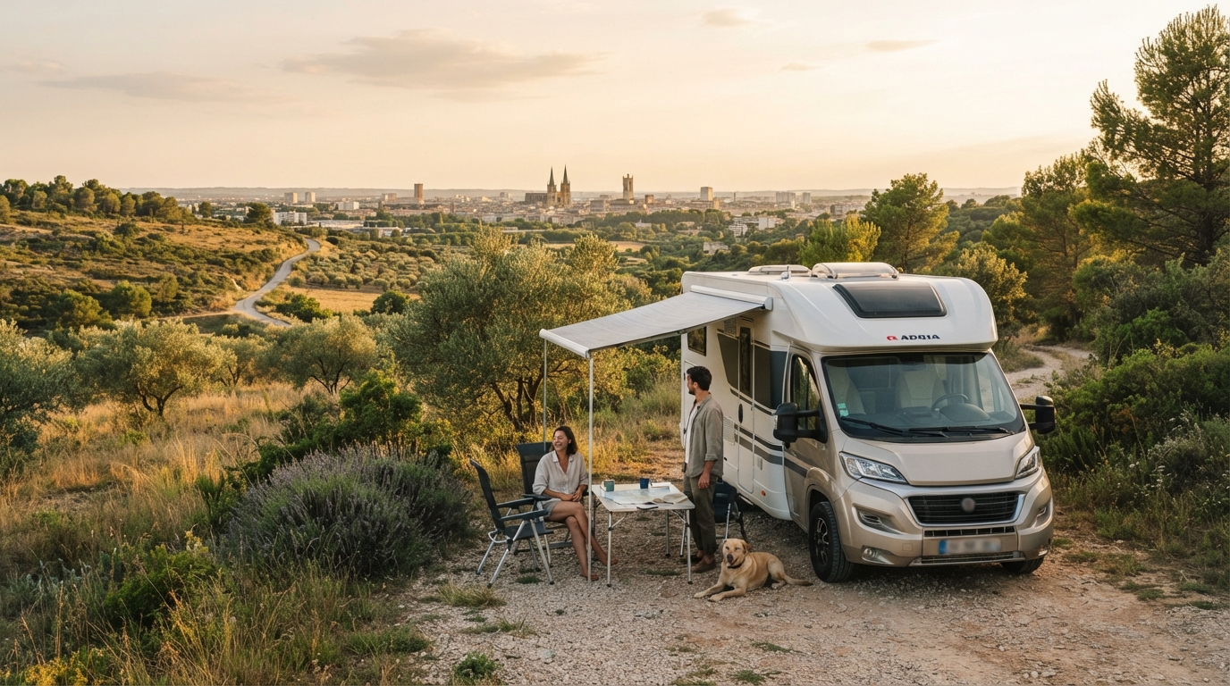 Montpellier Round Trip - — Montpellier RV road trip landscape